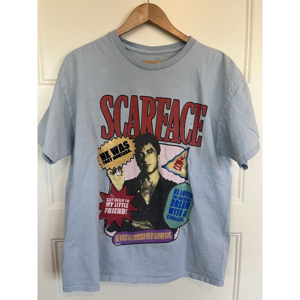 Ripple Junction Scarface Promotional Movie T-Shirt Blue Size L
